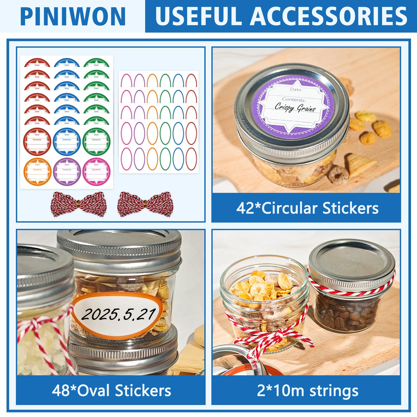 PINIWON wedding favors jars showcase elegant gifting and DIY treats.