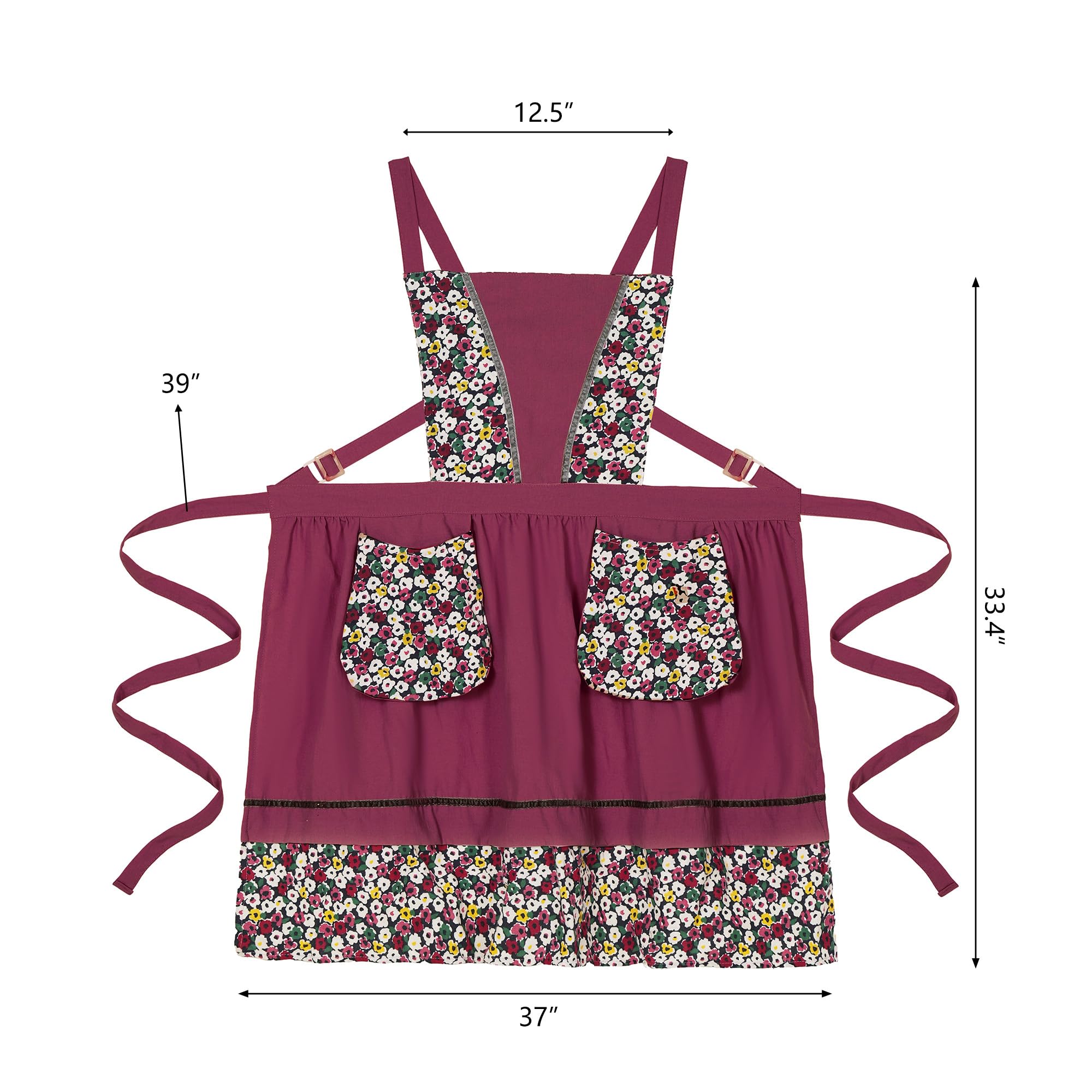 Pinknoke apron is suitable for cooking, gardening, painting, and crafting.