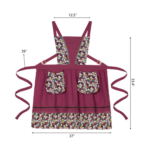 Pinknoke apron is suitable for cooking, gardening, painting, and crafting.