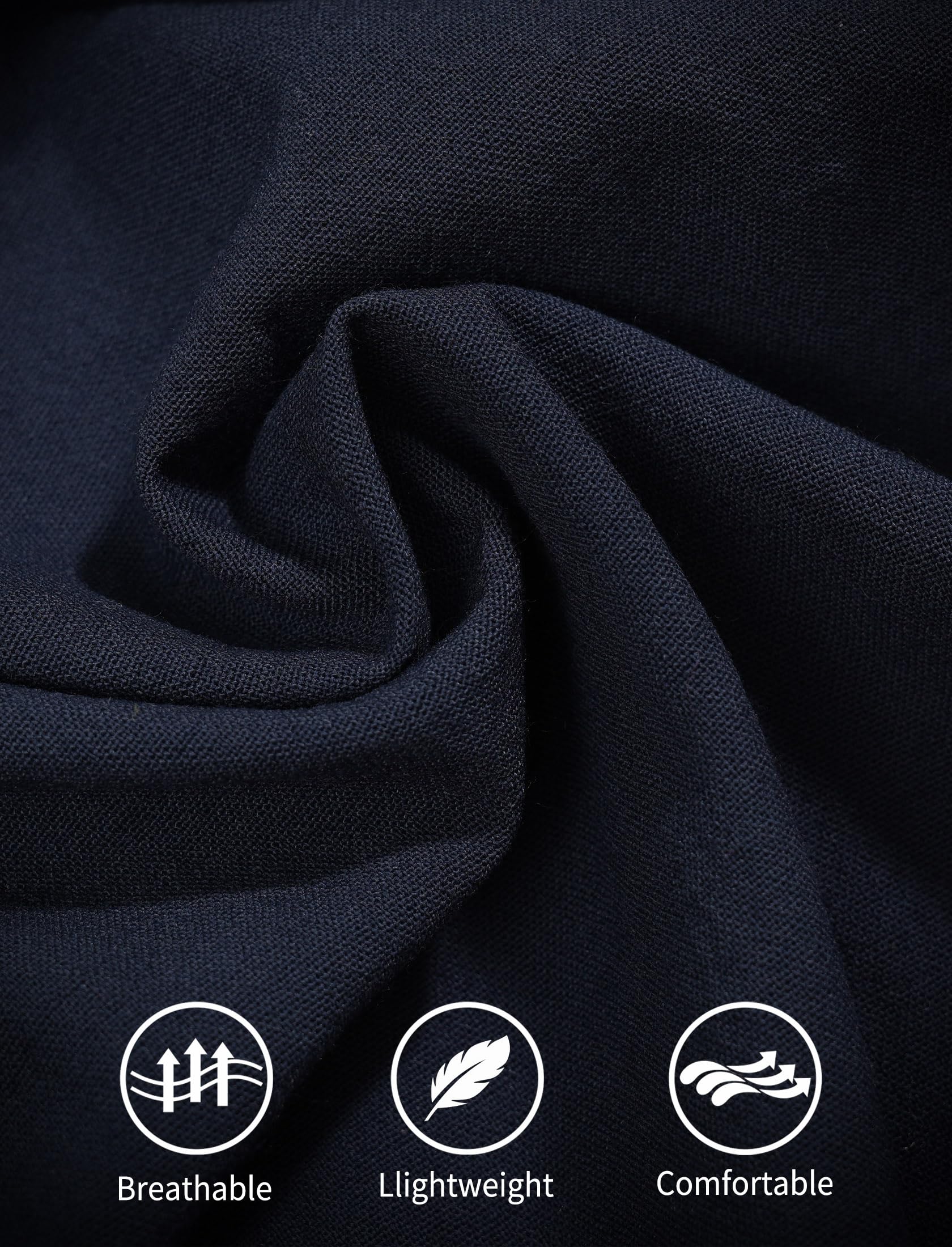 Pinknoke navy apron's spacious pockets hold tools, phone, or notes