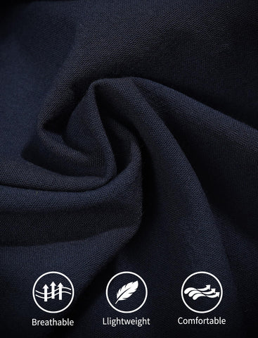 Pinknoke navy apron's spacious pockets hold tools, phone, or notes