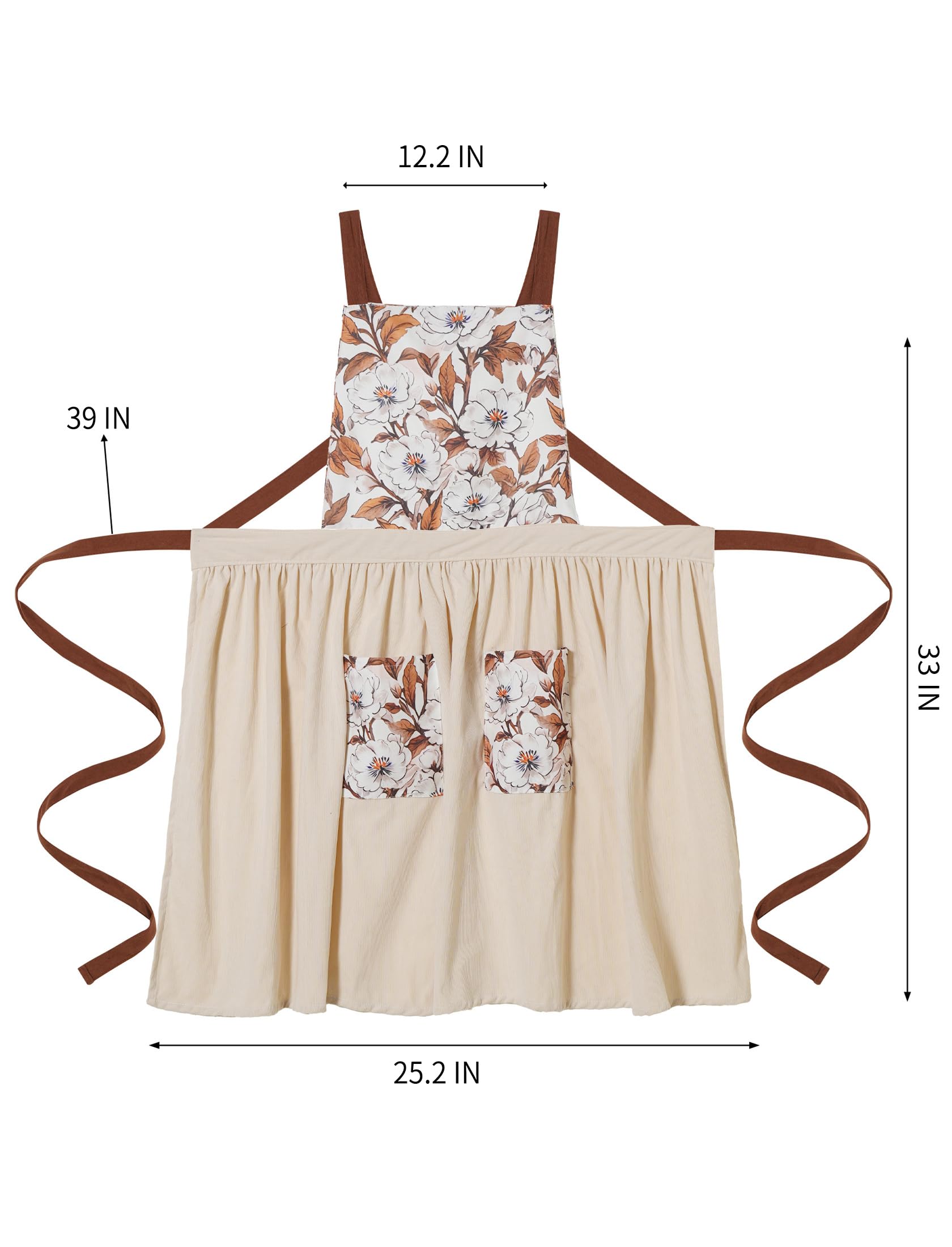 Pinknoke skirt area 33x44 inches offers full coverage during tasks