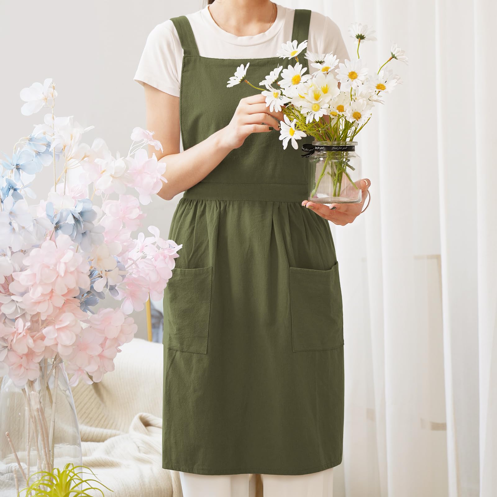 Pinknoke apron strap design reducing skin chafing for long wear