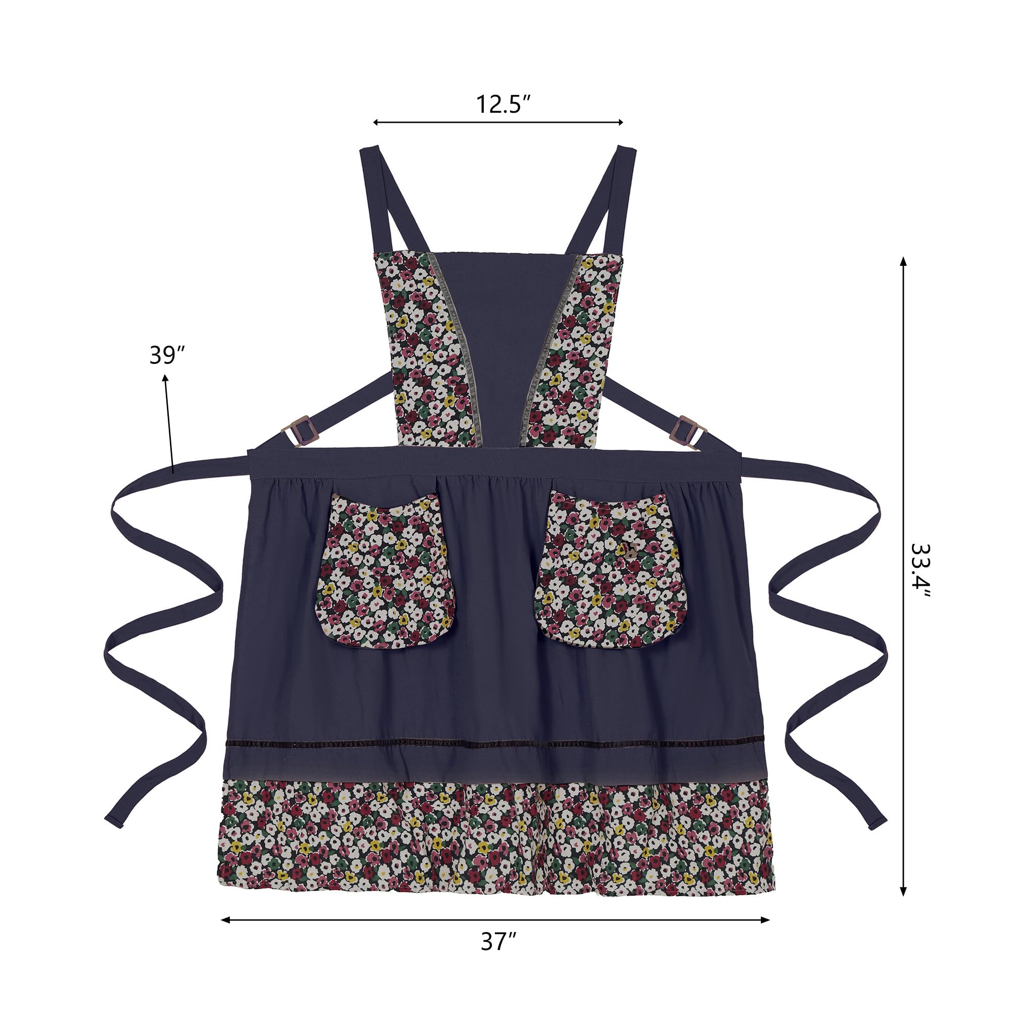 Pinknoke apron protects clothes during cooking, baking, painting, or gardening