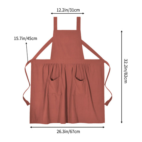 Pinknoke shoulder-strap design image shows comfort for long cooking sessions.