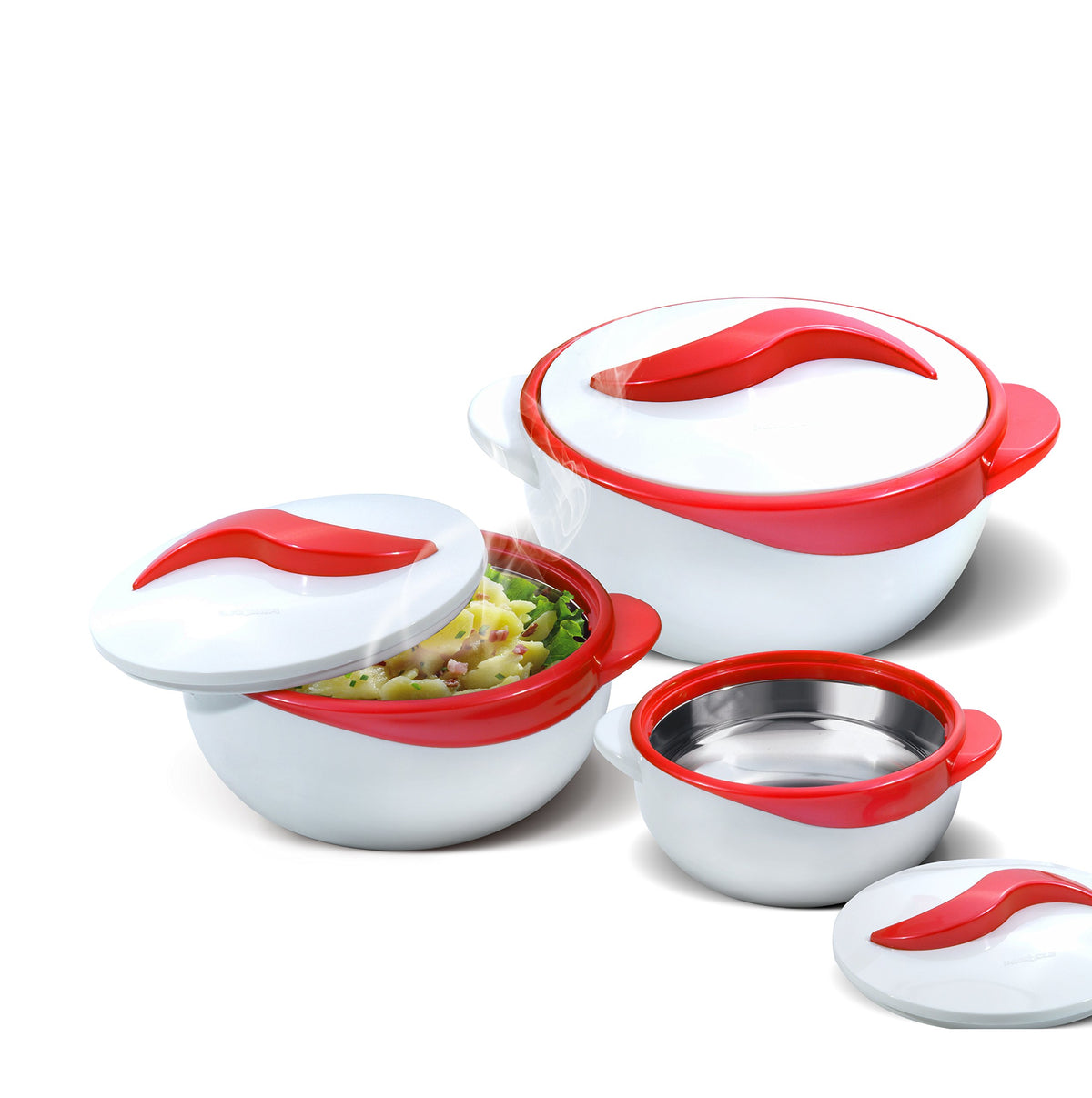 Pinnacle insulated casserole dish set with lid keeps food warm for hours