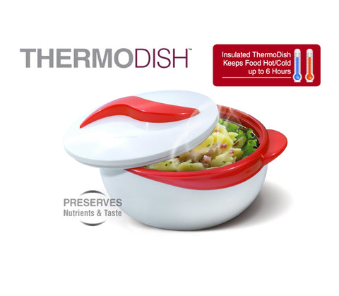 Pinnacle stainless steel serving bowls red for salads and sides