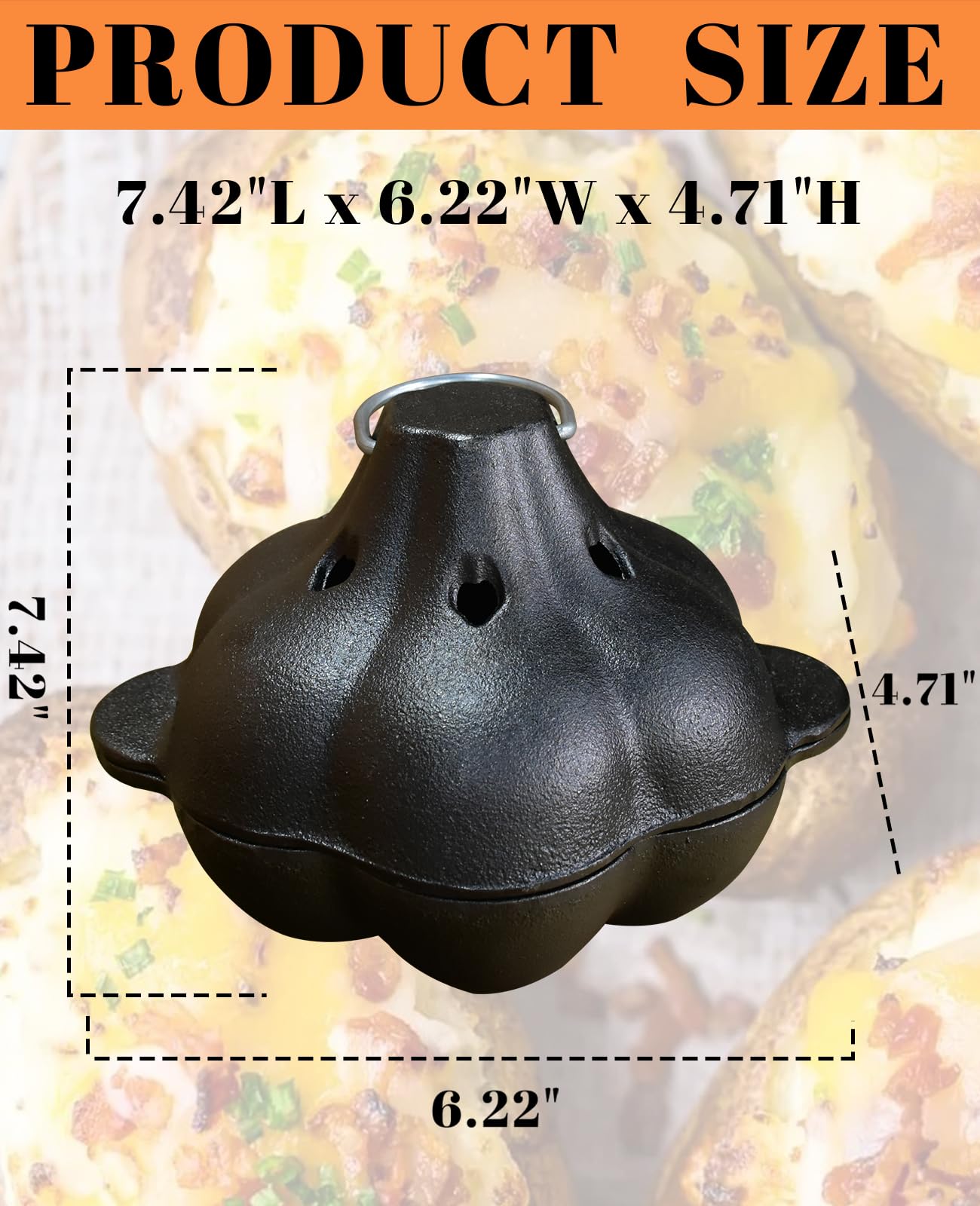Pinra Ergonomic handles on the Dutch Oven for easy transport