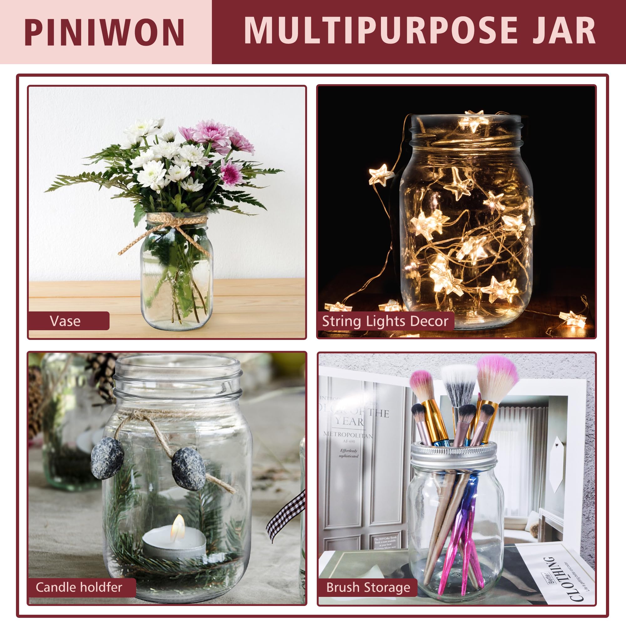 PINIWON packaging displaying 15 jars and accessories