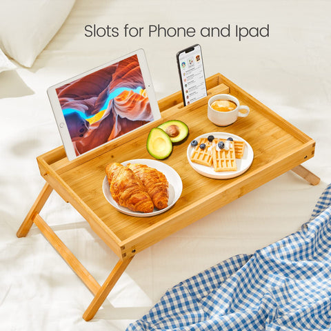 Pipishell bed tray for breakfast in bed, convenient mealtime setup.