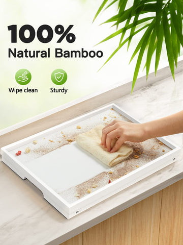 Pipishell bamboo bed tray suitable for kitchen or bedroom.
