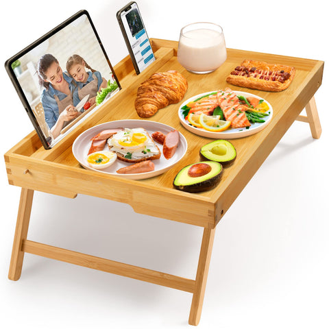 Pipishell tray ideal for reading, writing, or snacking.