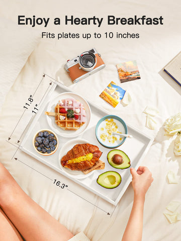 Pipishell tray serving top ready for meals on couch or desk.