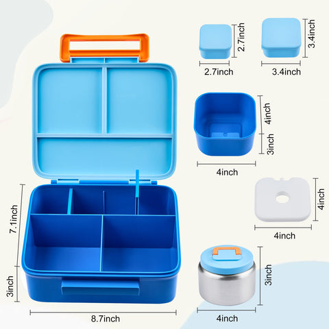 PIQUEBAR lunchbox with two removable dividers for flexible meal organization