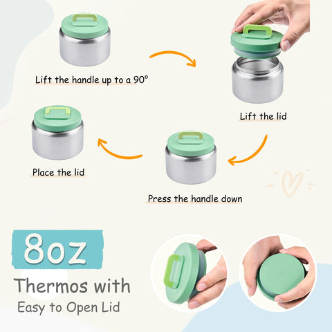 PIQUEBAR removable ice pack helps keep yogurt and fruit fresh longer