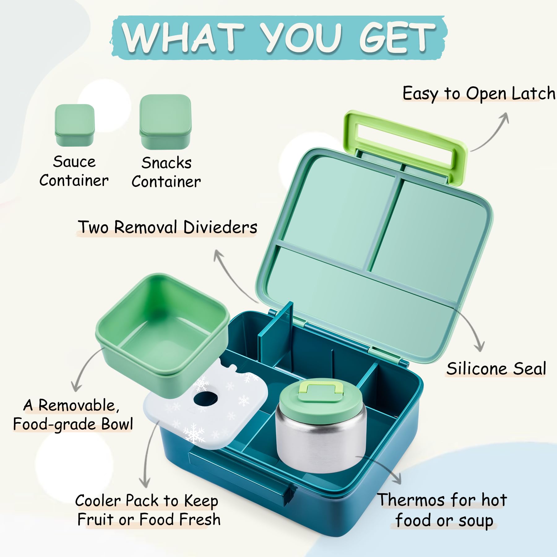 PIQUEBAR 8oz thermos keeps hot soup or meals warm for lunchtime
