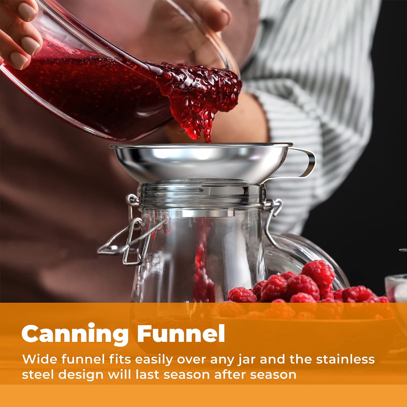 Pisol kitchen tongs help you handle hot jars with ease.