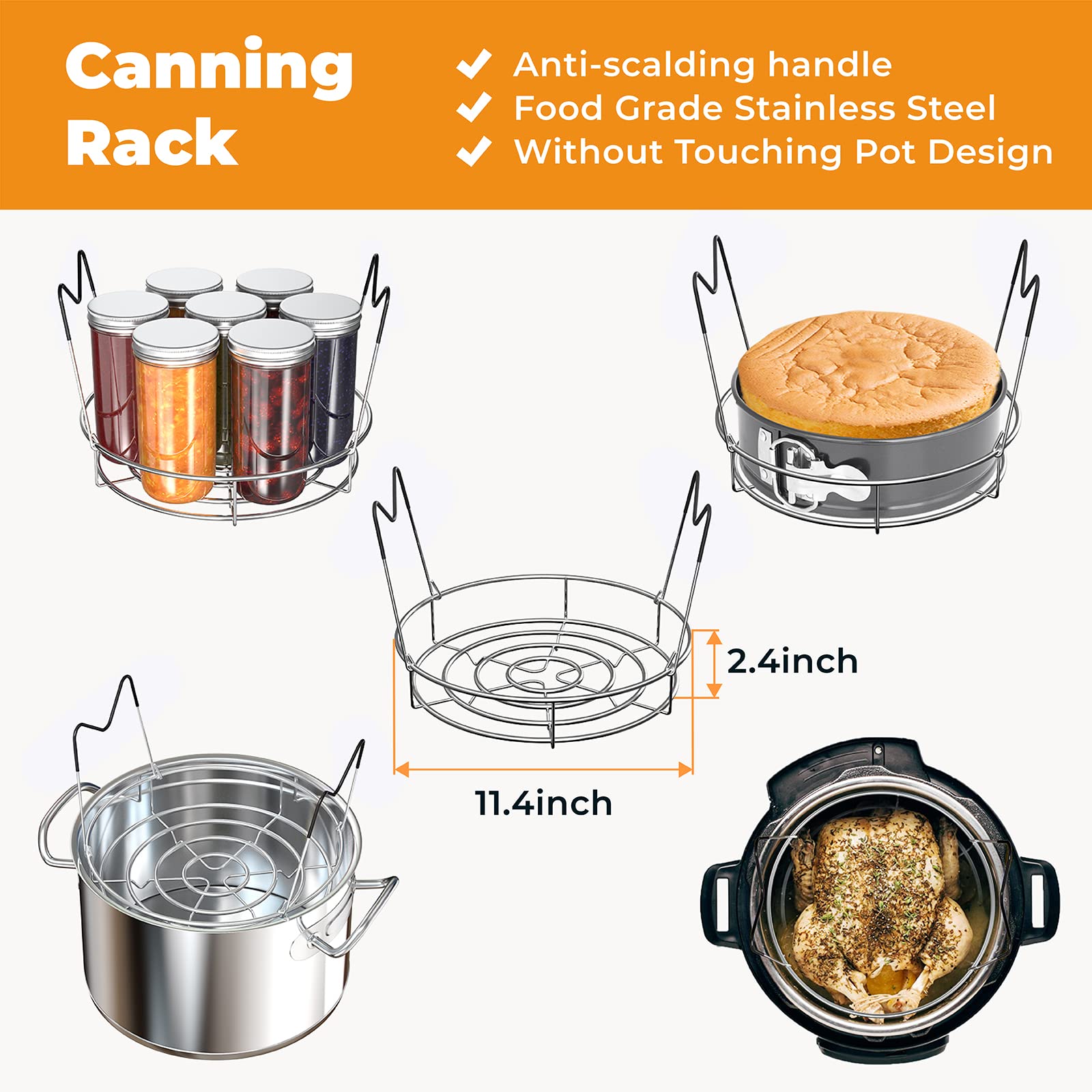 Pisol wide mouth funnel for easy, mess-free filling of wide and regular jars.
