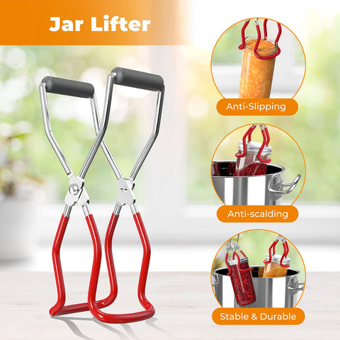 Pisol jar lifter makes safe, easy jar transfer from pot to counter