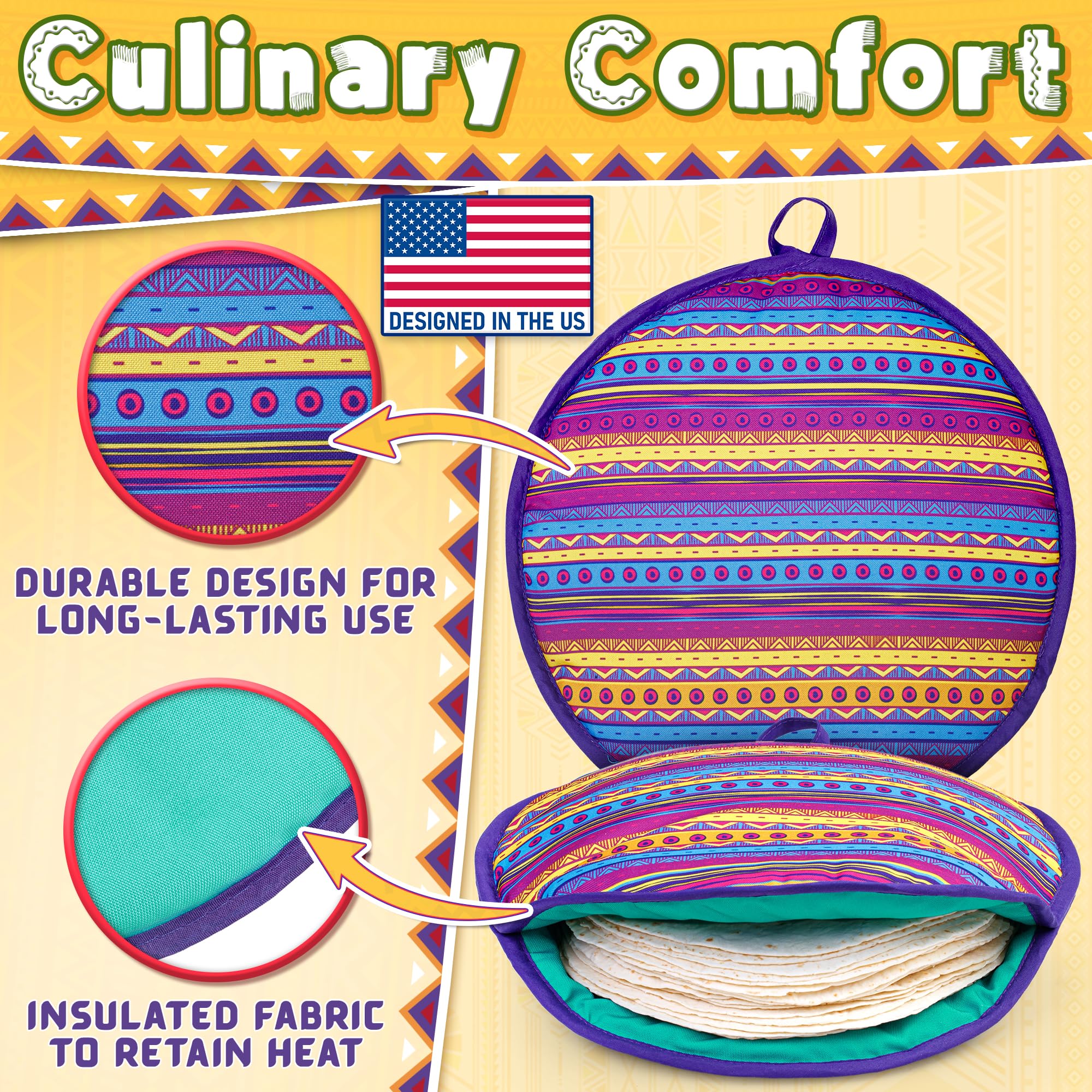 PixiPy tortilla warmer insulated design preserves heat longer for fresh-touched tortillas.