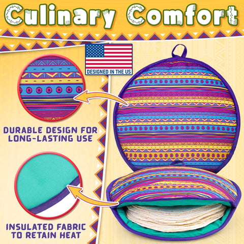 PixiPy tortilla warmer insulated design preserves heat longer for fresh-touched tortillas.