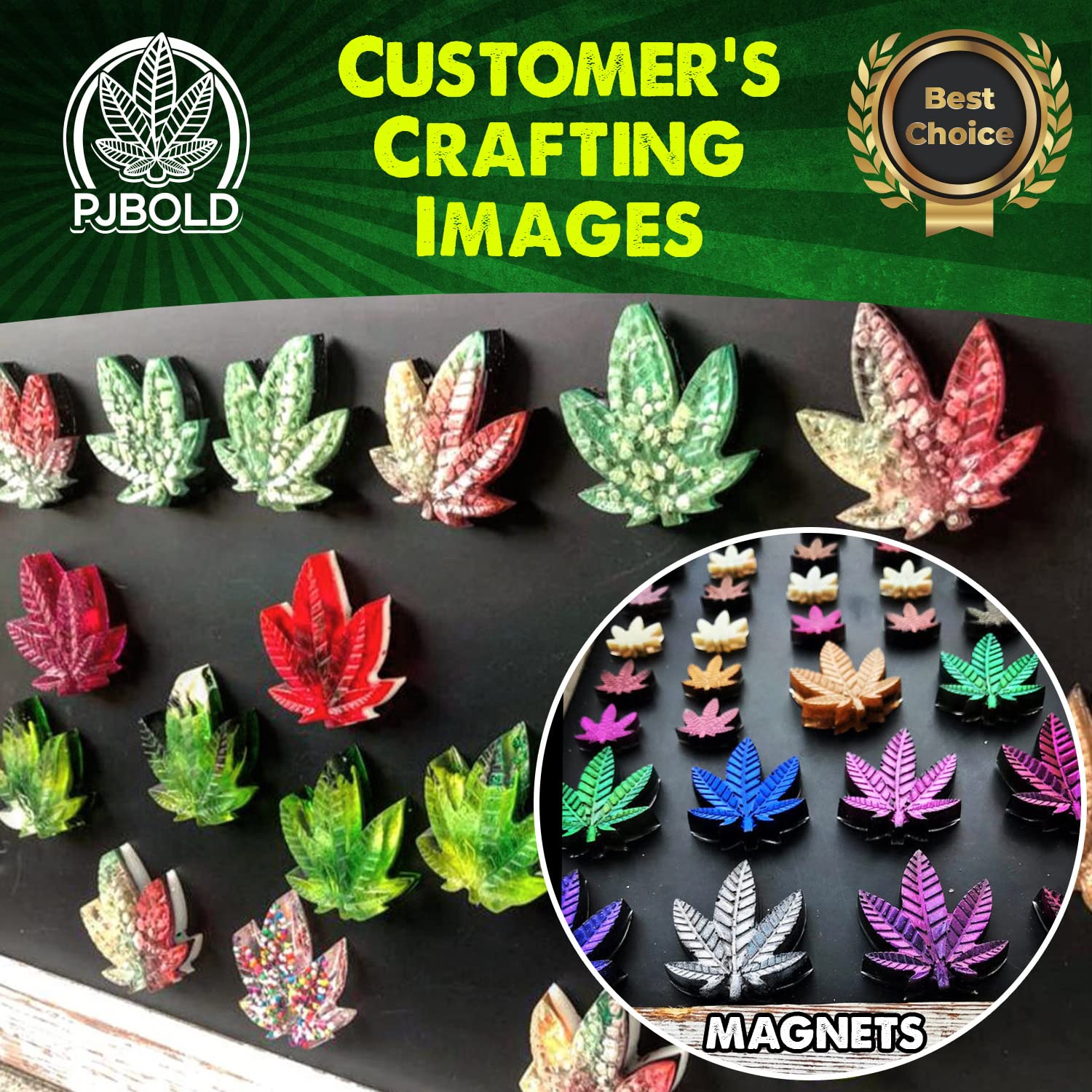 PJ Bold kitchen leaf mold for chocolates and fondant accents.