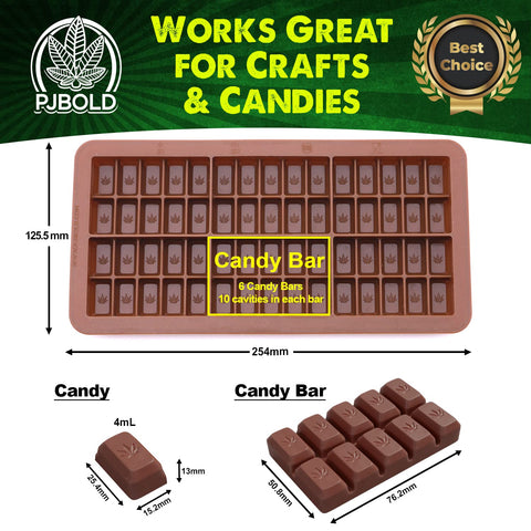 PJ Bold two-pack leaf silicone mold highlights easy release
