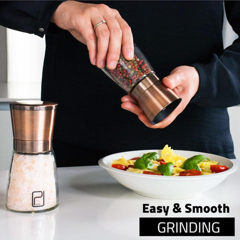 PJC-Kitchen refillable spice shakers with magnetic lids for secure storage