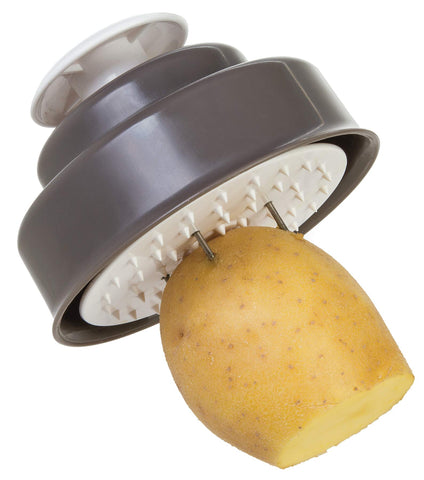 PL8 quick-change knob switches between straight, waffle, and julienne options.