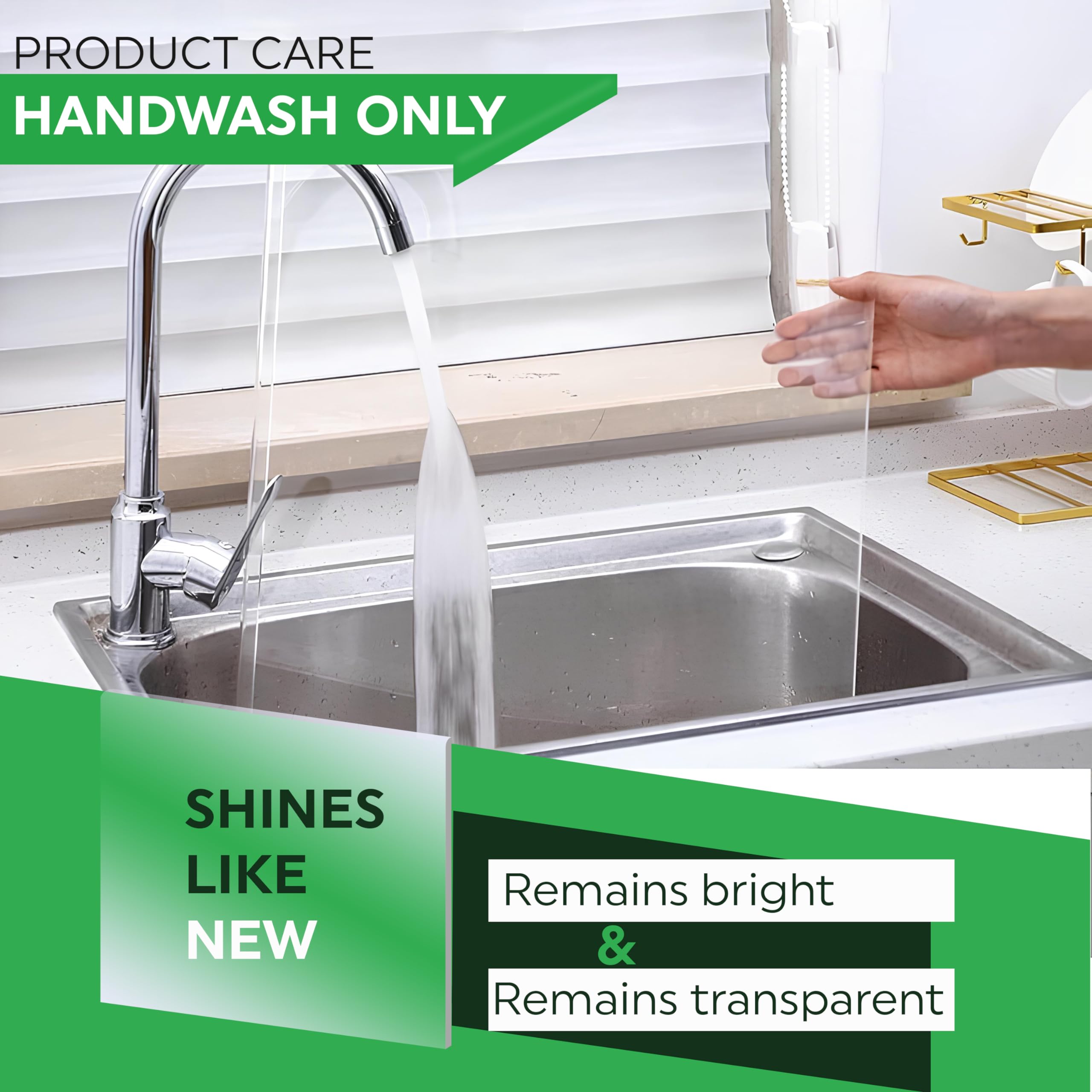 PlainPick acrylic cutting board with non-slip dots provides stable prep.