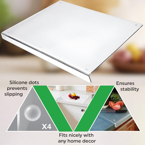 PlainPick countertop protector cutting board with clear surface for quick tasks.