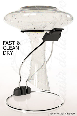 Plaisir de la Cave compact folding rack keeps decanter safely stored