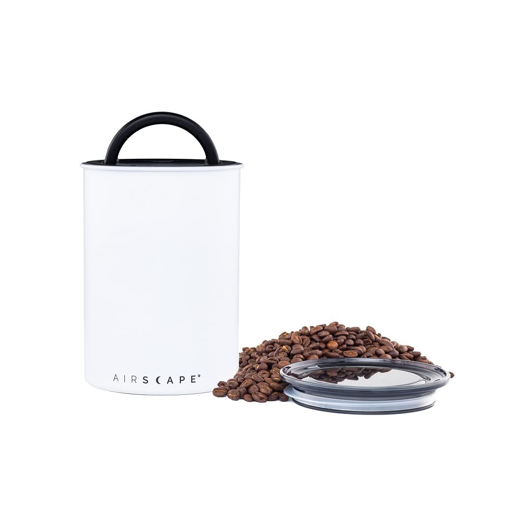 Planetary Design Airscape canister inner plunger in action removes air for fresher coffee.