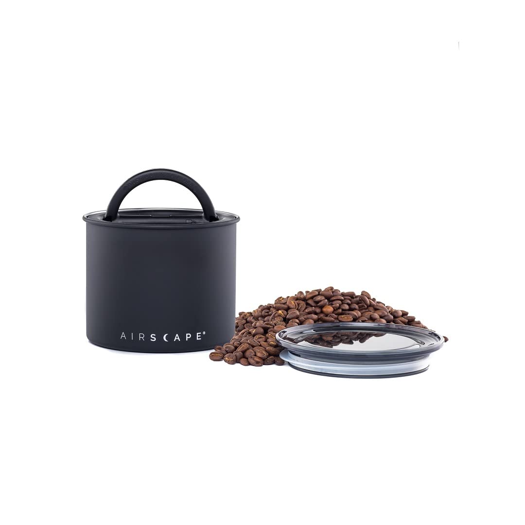 Planetary Design Airscape coffee canister with inner plunger preserves freshness