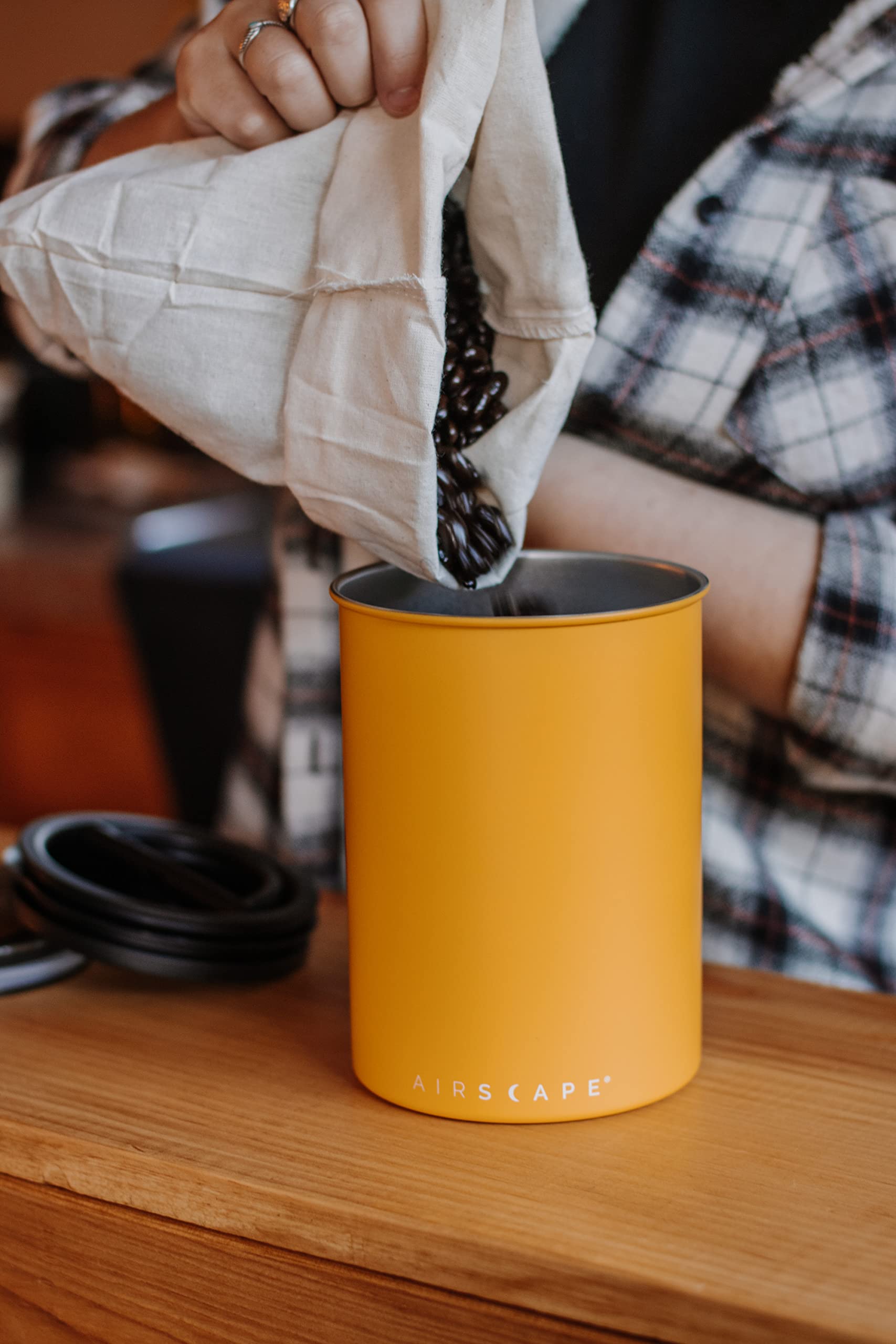 Planetary Design Airscape durable, stackable canister fits on kitchen counter