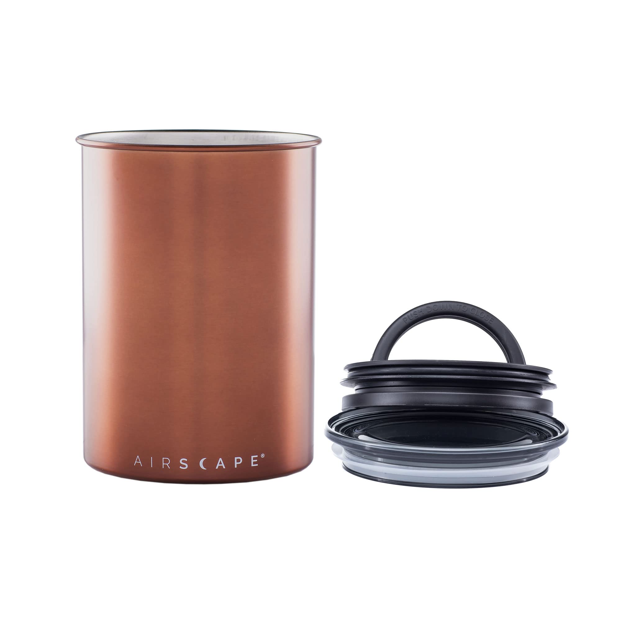 Planetary Design Airscape Medium canister sits stylishly on the countertop.