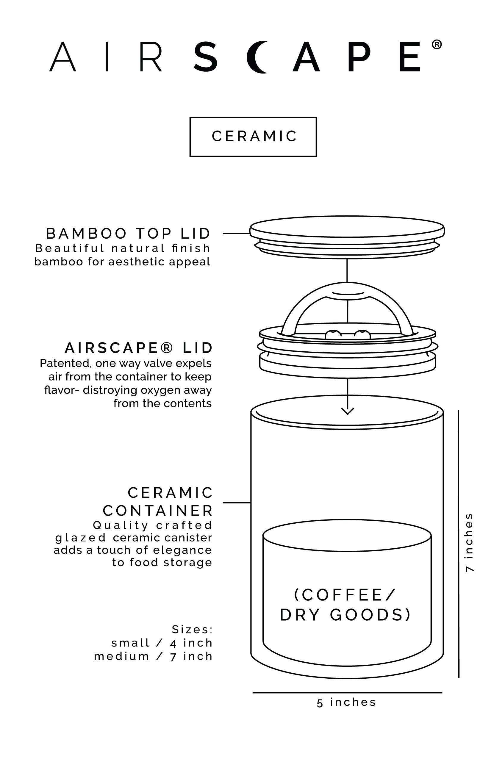 Bamboo top lid adds natural style to kitchen storage by Planetary Design