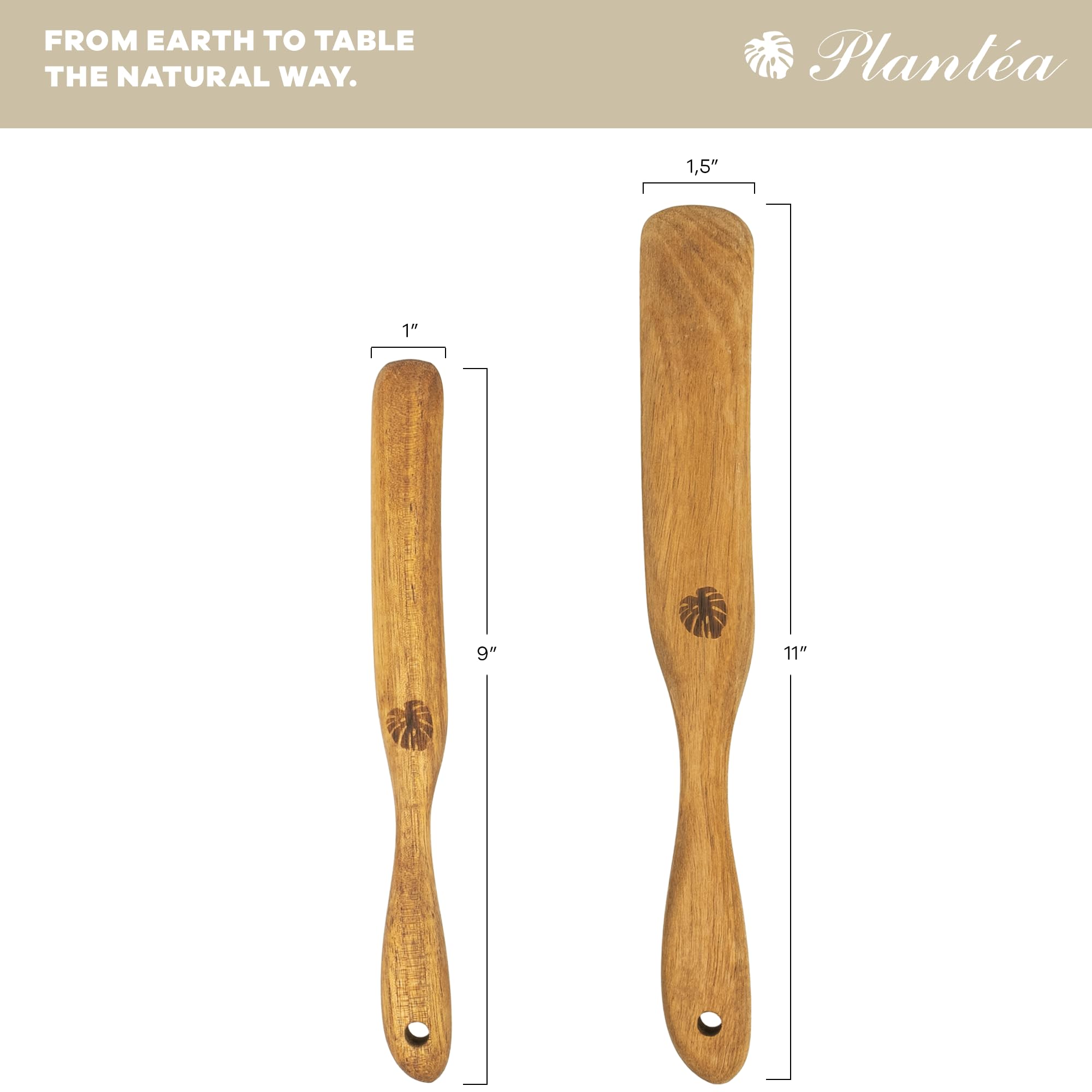 PLANTÉA eco-friendly spurtle for daily kitchen tasks.