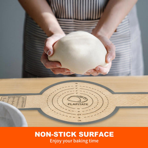 PLAPITATE silicone baking mat non-stick surface aids release and cleanup
