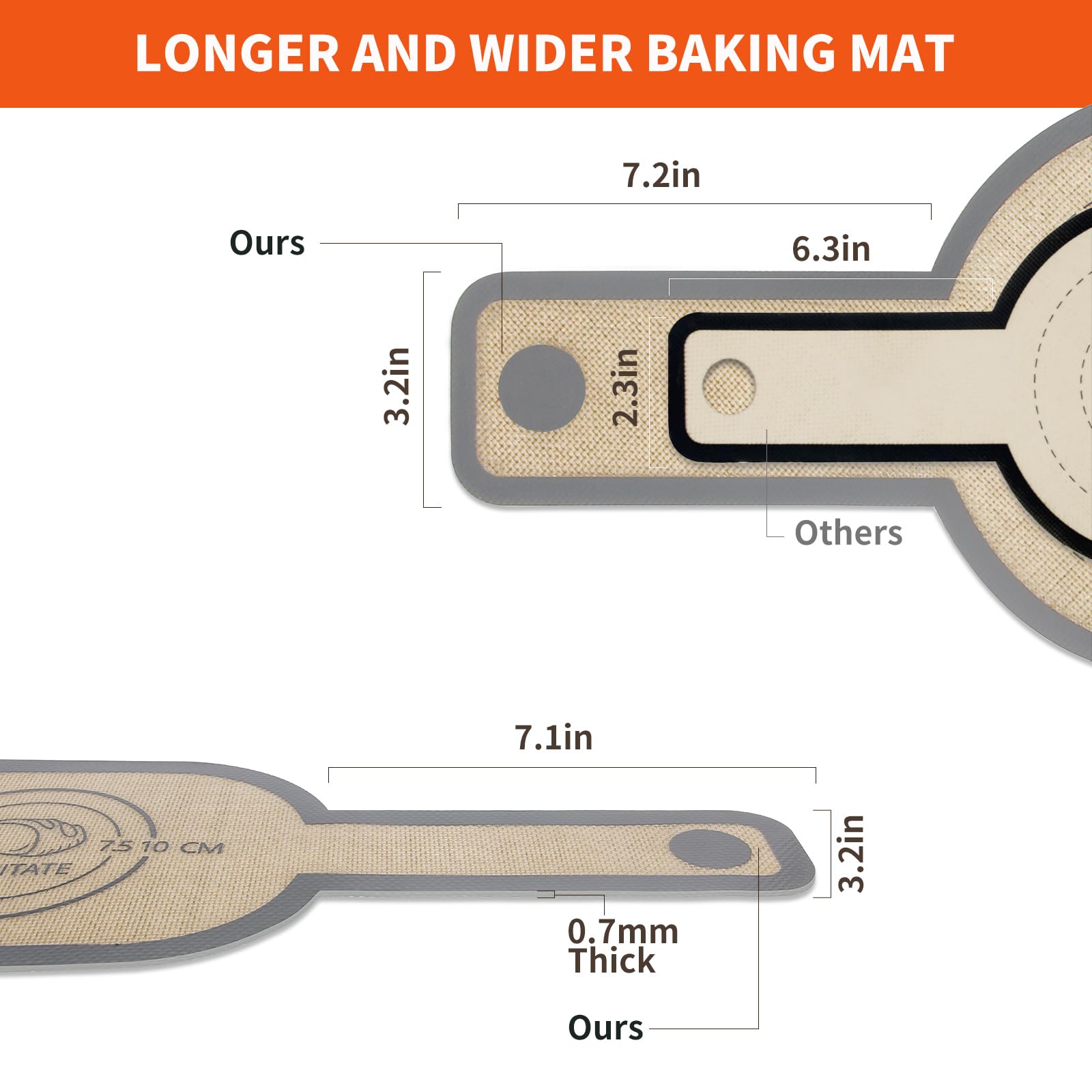 PLAPITATE silicone bread sling round eases loaf removal for crisp crusts