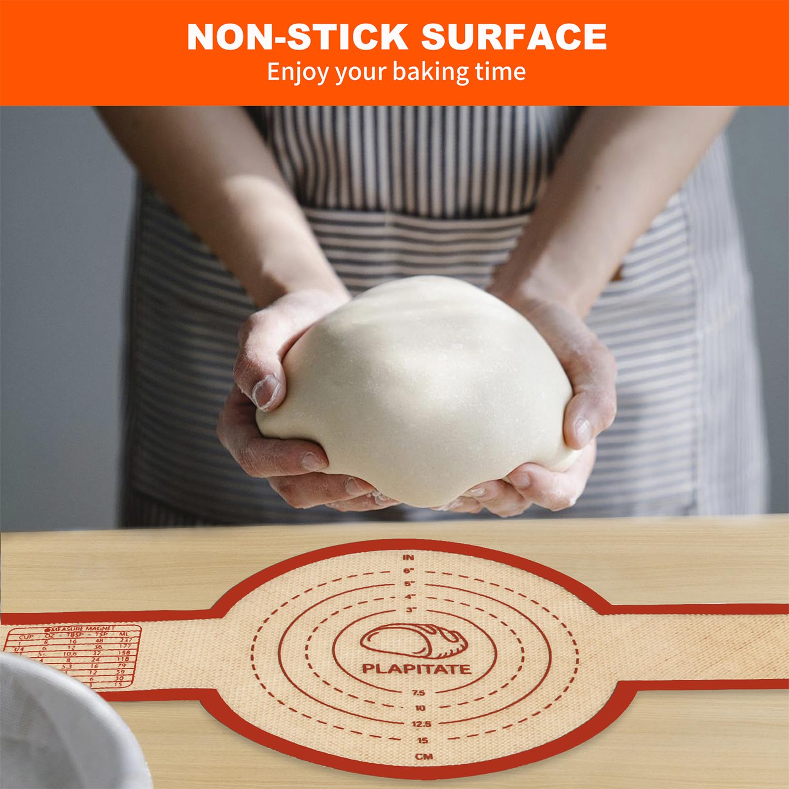 PLAPITATE bread sling features long handles for safer handling.
