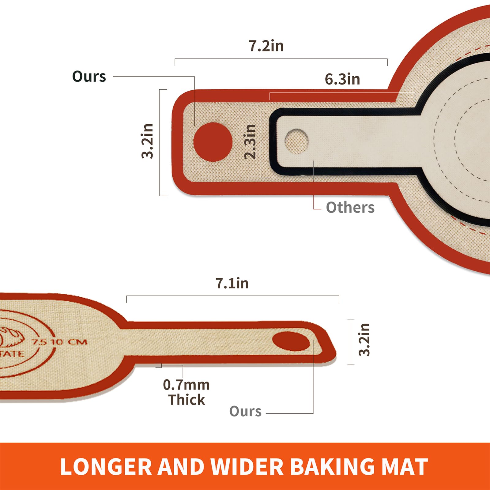 PLAPITATE silicone bread sling in round shape for easy release and even bake.