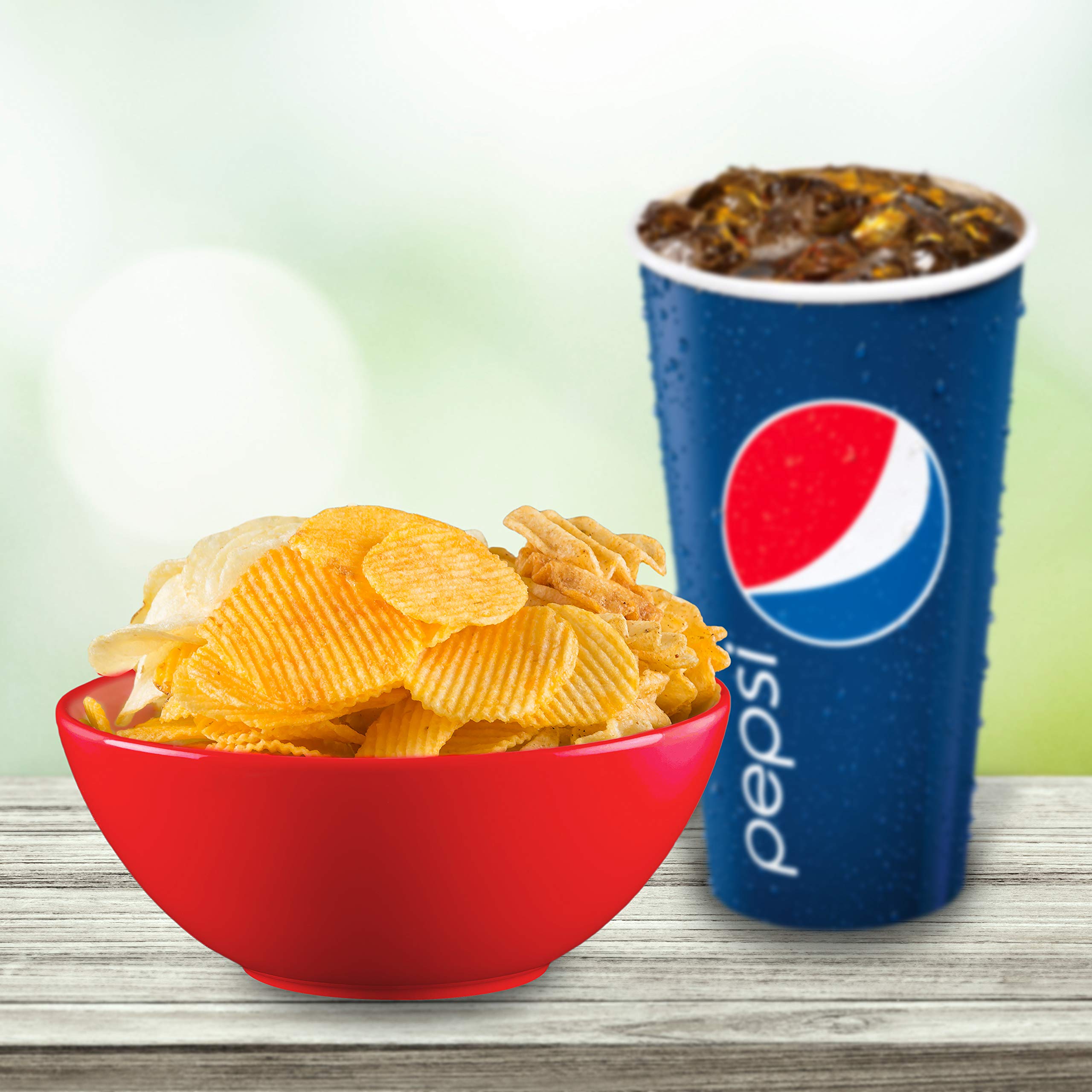 PLASKIDY BPA-free colorful bowls ideal for patio picnics.