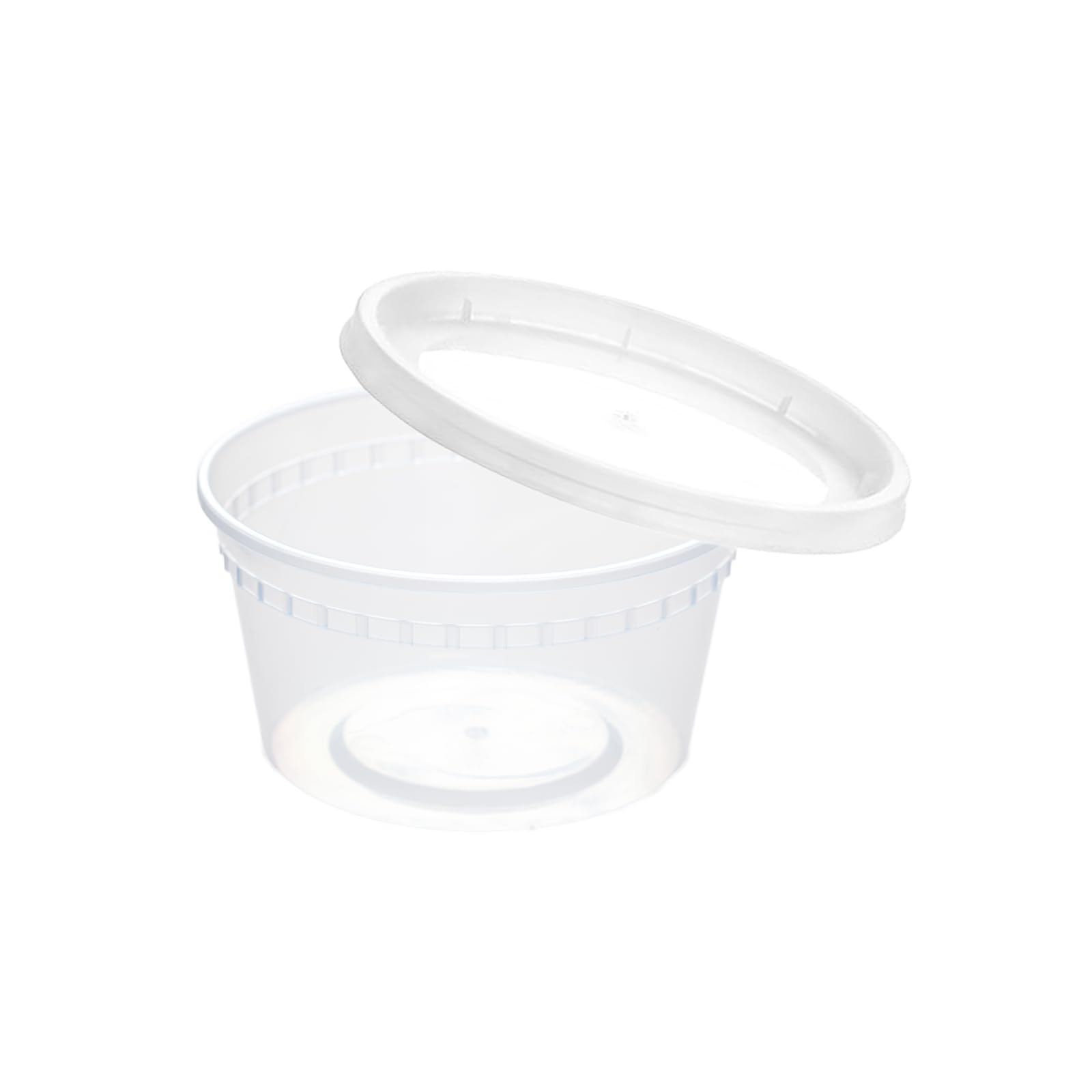 Plaspapier 8 oz clear condiment cups with lids for easy portioning