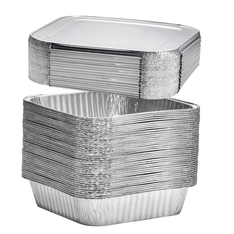Plastible disposable foil pans ideal for potlucks and parties.
