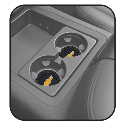 PVC Plasticolor Chevy coaster protects surfaces from moisture and spills.