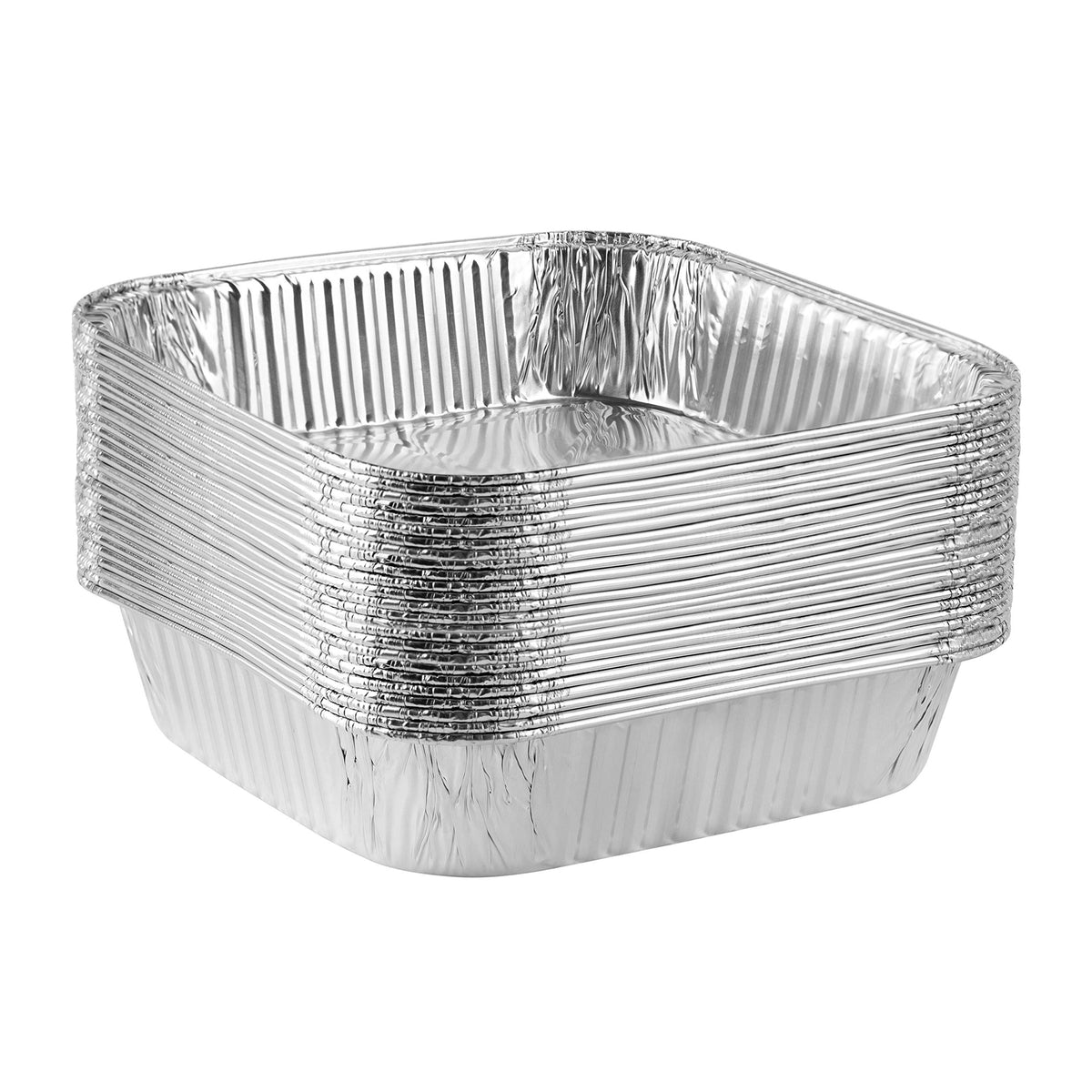 PLASTICPRO 8x8 square pan, top view, showing sturdy bakeware for even baking
