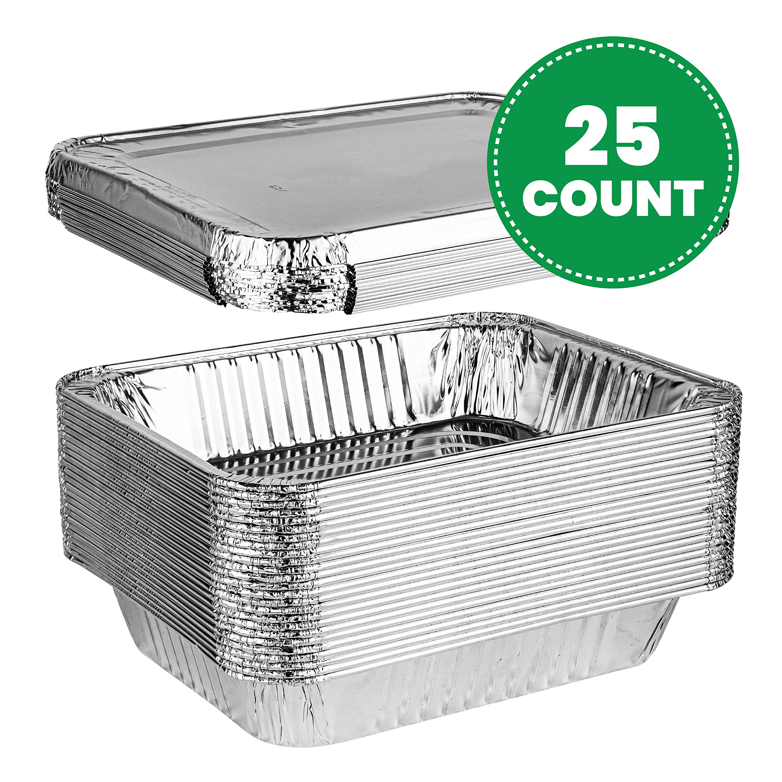 PLASTICPRO 9x13 aluminum lid shown for secure takeaway and presentation.