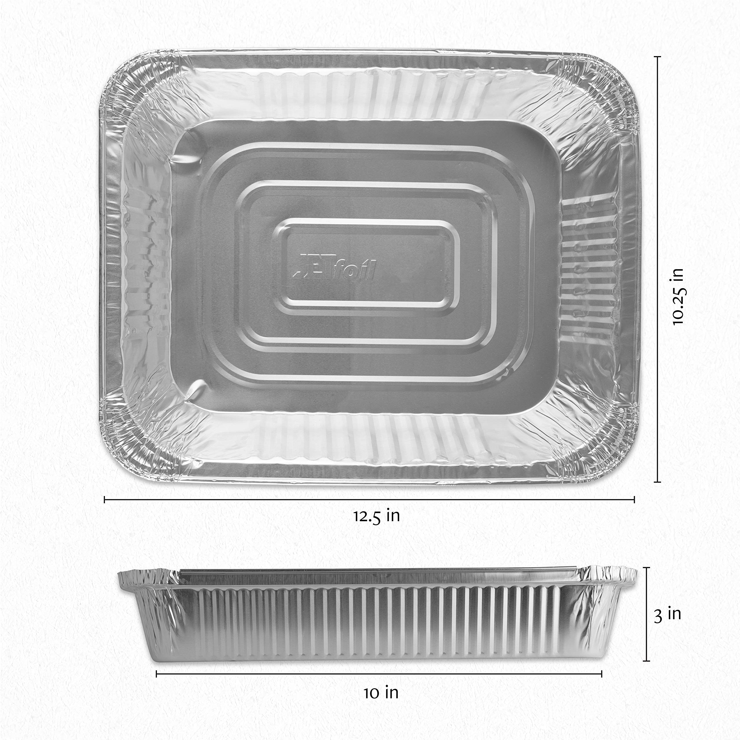 Plasticpro aluminum foil pans pack supports fridge-to-oven transitions