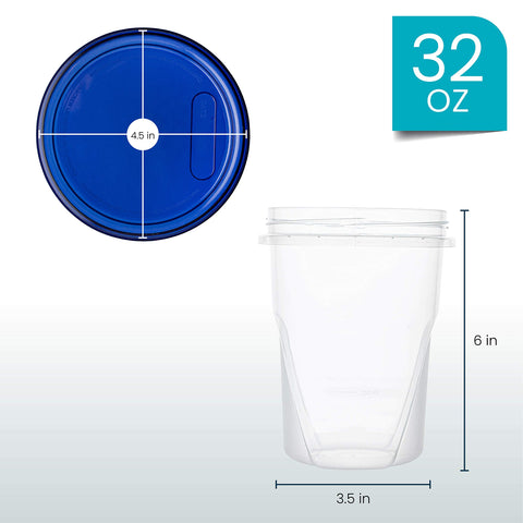 Blue twist-on lid seals securely to prevent leaks during transport.